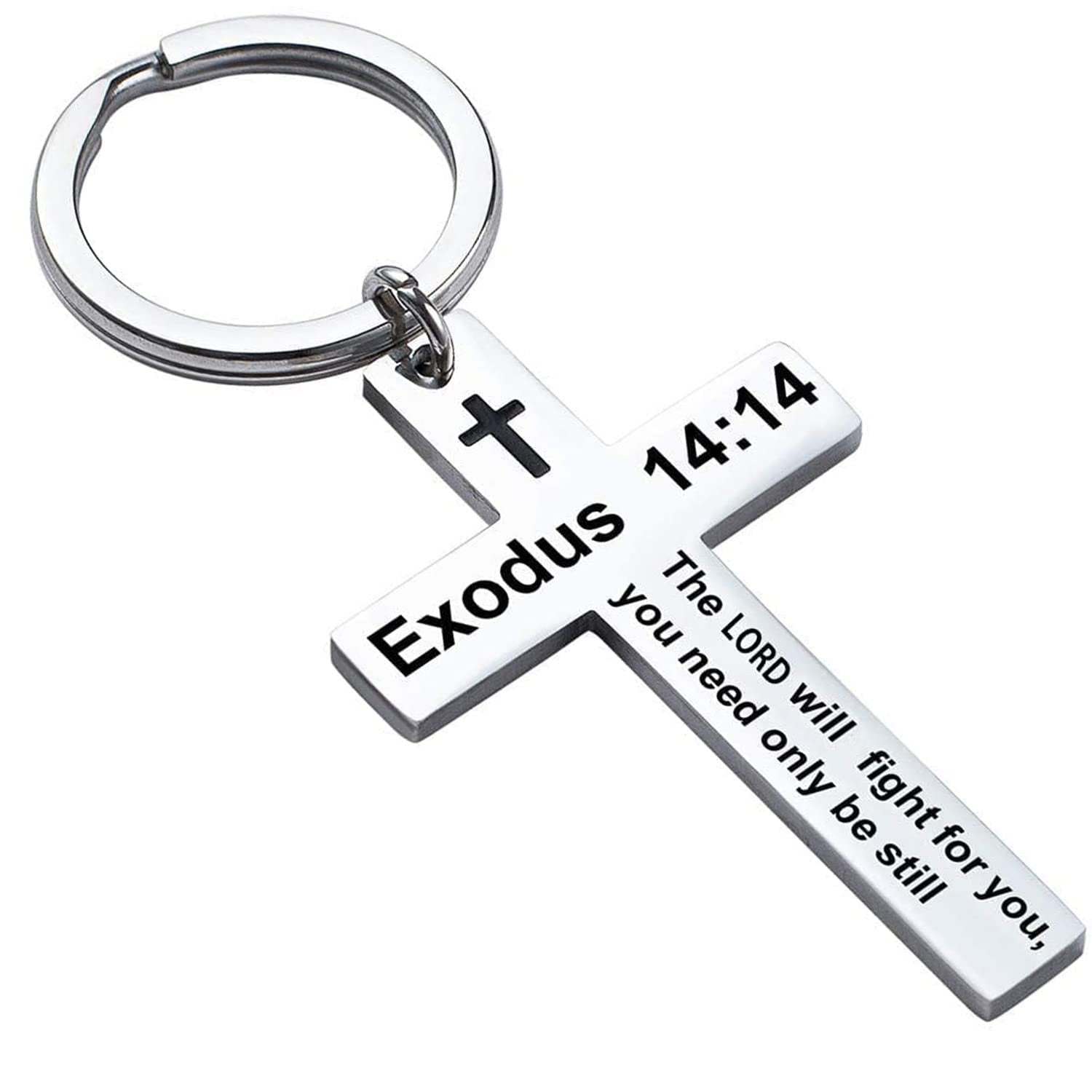 Wholesale Creative stainless steel letter keychain